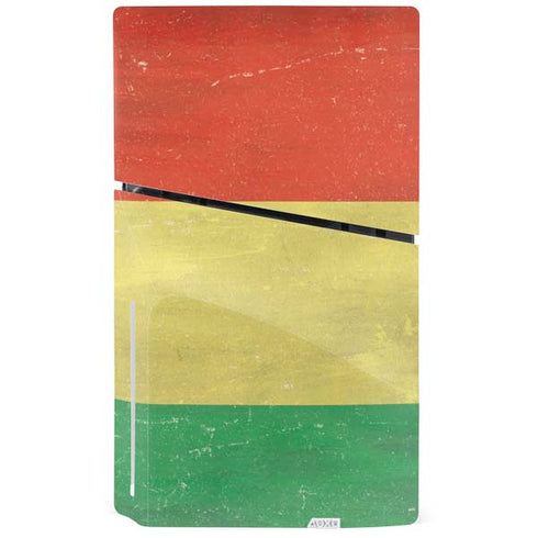 Bolivia Flag Distressed PS5 Slim Disk Console Skin